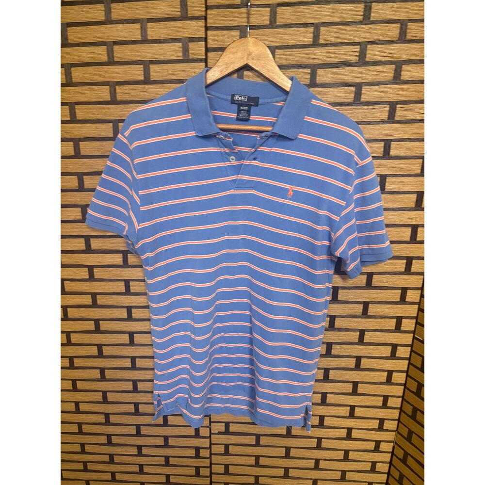 Polo Ralph Lauren Blue Stripe Polo Size XL